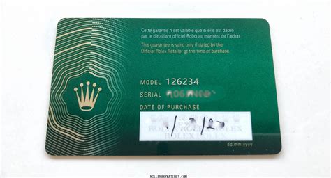 rolex garantie verlängern|Rolex warranty card.